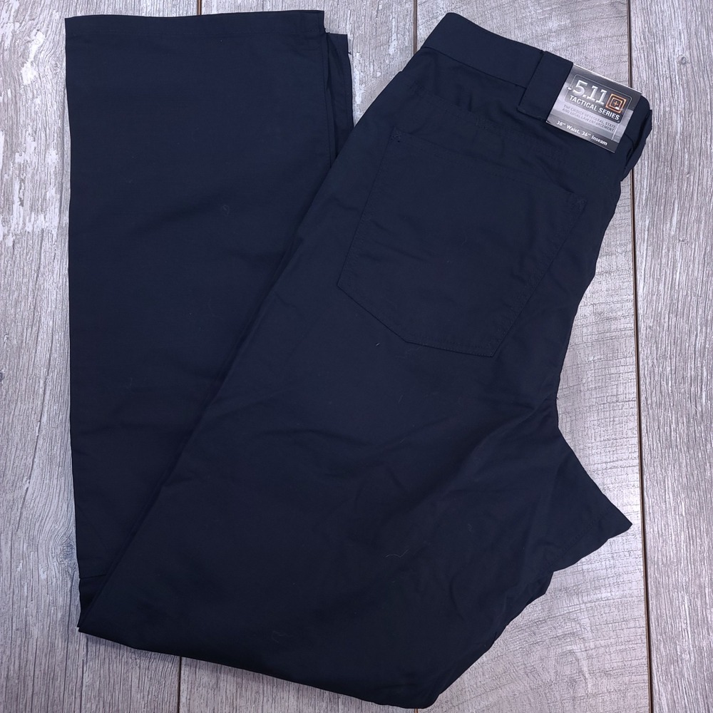5.11 Tactical Jean Cut Pant Mens 38x36 Dark Navy Taclite Ripstop Workwear 74385